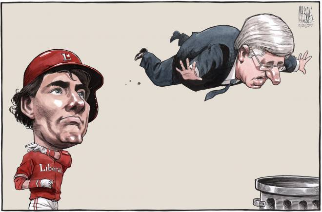 Trudeau Bat Flip - Chronicle Herald Editorial